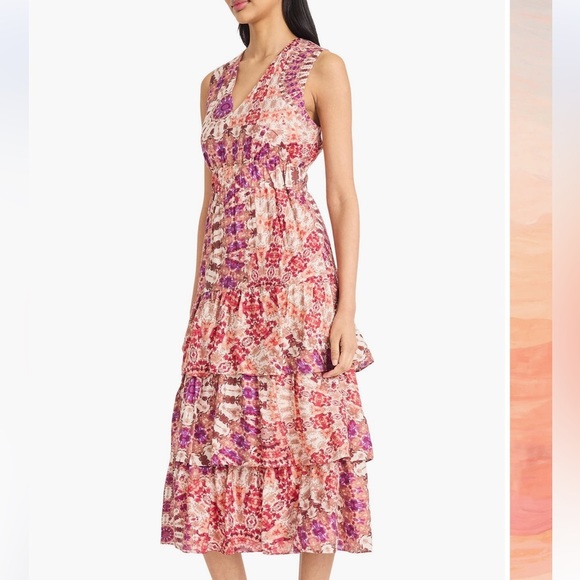 The Good Journey Tiered Maxi Dress size 12 - Picture 7 of 8